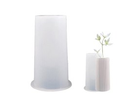 Molde silicona florero rayas finas 